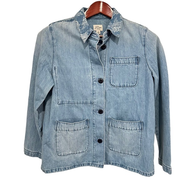 J. Crew Denim Jean Jacket S - Picture 1 of 4